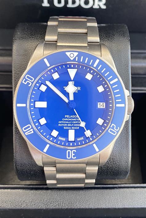 tudor submariner blu pelagos|tudor pelagos bezel.